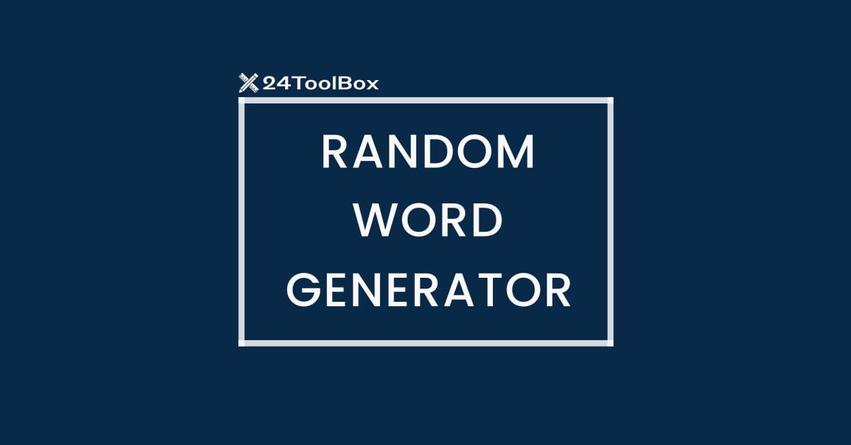 50 Words at a Time Random Word Generator Tool